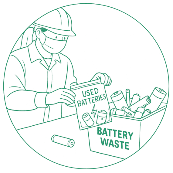 Battery Waste Solutions - Collection and Processing